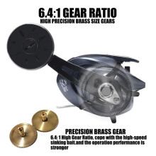 Vismolen Water Drop Reel Volledig Metalen Zeeviswiel voor Groot Wild, Lange Worp, Anti-Terugslag, Zwarte Vis, Kunstaasmolen, A