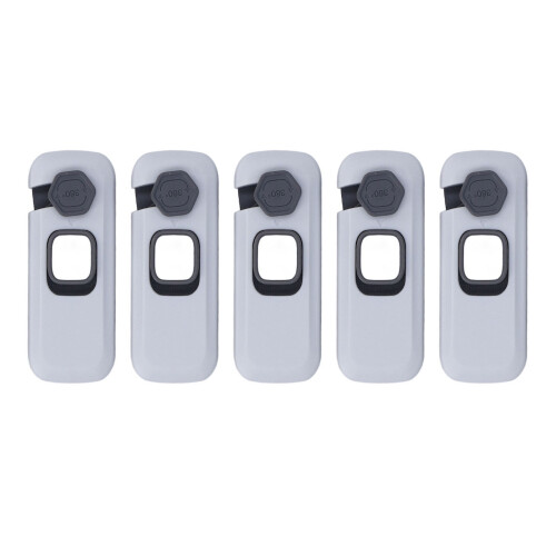 5pcs Dual Protect Fridge Lock, Light Gray 10x4cm 2