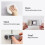 5pcs Dual Protect Fridge Lock, Light Gray 10x4cm 7