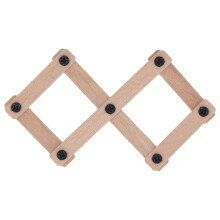 Dollhouse Miniature Wall Shelf - 1/12 Scale, Foldable Birch Wood