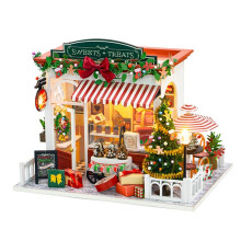 PC2319 Sweets Treats Doll House Wooden Dollhouse Diy Doll House Miniature Dollhouse Kit