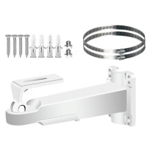 Adjustable Aluminum CCTV Camera Mount with Hidden Cable, Weatherproof Security Bracket for Indoor Outdoor