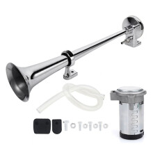 Bocina de Aire para Coche de 17 Pulgadas, 150 DB, 180 W, Bomba de Tono de Sirena para Coche, Compresor de Bocina úNica para CamióN, Coche, ,