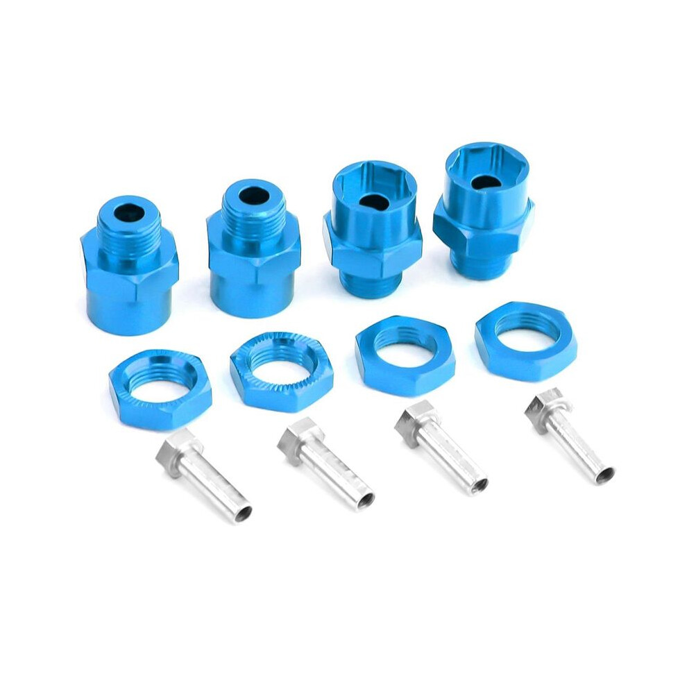 4Pcs Metal Hex Adapter 12Mm To 17Mm Wheel Hex Hubs Adapter Extension Conversion Nuts For 1/10 Rc Car,Sky 4712193337554