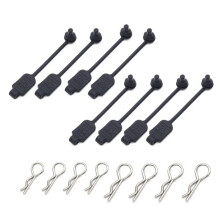 8PCS RC Car Body Clip GummihåLlare Skal Fast SpäNnelåS 8301 för Arrma Losi ZD Racing 1/8 1/10 1/16 Fordon