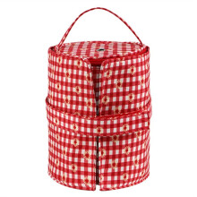 Kleine Garn-Aufbewahrungstasche, Tragbar, Gestrickte Wolltaschen, Faltbare Cerchet-Haken-Taschen für NäHwerkzeuge, ZubehöR, Geschenk, Rot