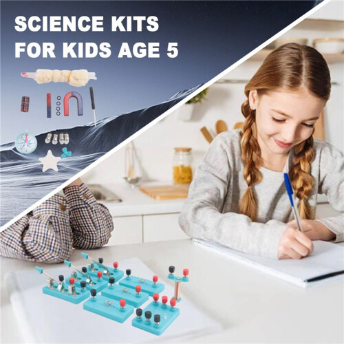 Kids Electricity Circuit Learning Kit Physics Experiment Kit Basic Educational ABS Electricity Magnetism Learning Tool 2