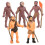 Simulation Human Evolution Models Primitive Figurine Growth Cycle Human Action Figures Educational Toys for Children 1