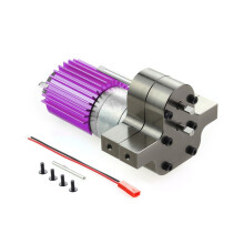 Metal 370 Motor Gear Box per WPL C14 C24 B24 B36 MN D90 D99 MN99S RC Car Upgrade Parts, Titanio