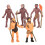 Simulation Human Evolution Models Primitive Figurine Growth Cycle Human Action Figures Educational Toys for Children 3