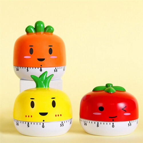 Cartoon Vegetable Countdownhour meter Mechanical Kitchen Cooking Clock Counting Toy  Manual hour meter 1