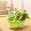 Hollow Drain Basket Kitchen Multifunctional Double-Layer Fruit and Vegetable Portable Basket Kitchen Storage B 10