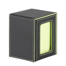 Card Storage Box for Trading Cards, Card Deck Box with Display Window Card Deck Case Green