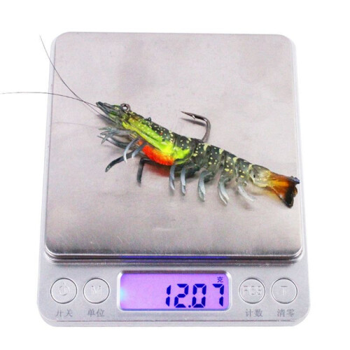 3 Stück Angelköder, Garnelenköder, Vormontierte Angel-Jigs, Weicher Köder, Barsch, Forelle, Crappie-Köder für Süß- und Salzwasser 2