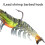 3 Stück Angelköder, Garnelenköder, Vormontierte Angel-Jigs, Weicher Köder, Barsch, Forelle, Crappie-Köder für Süß- und Salzwasser 9