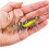 3 Stück Angelköder, Garnelenköder, Vormontierte Angel-Jigs, Weicher Köder, Barsch, Forelle, Crappie-Köder für Süß- und Salzwasser 5