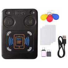 NFC RFID Chip Kartenleser Kopierer + 3xUID Schlüsselanhänger/CUID Karte IC 13.56M ID 125K 250K 375K RFID Token Klon Duplizierer