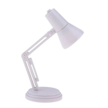 2PCS 1/6 Scale LED Desk Lamp Model for Dollhouse, for Hot Toys BJD, Kids Pretend Accessory, White Light