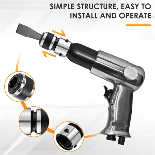 Quick Change Chisel Retainer, Retaining Quick Chuck Attachments, Air Chisel Spring Retainer for Fixing Most Air Shovels 2