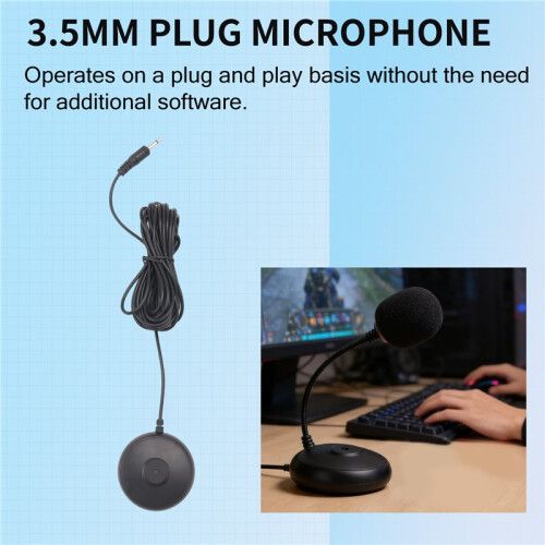 3.5mm Plug Calibration Mic Measurement Microphone for Laptop and Desktop Computers 1