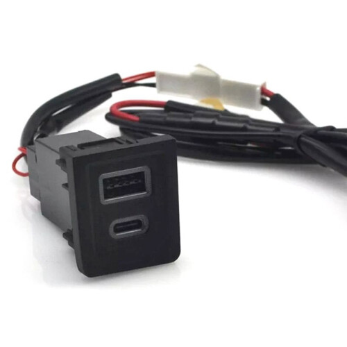 Auto-USB-Ladegerät PD Quick Charge QC3.0 Telefon-Ladeadaptersteckdose für  Multivan T5 2003-2015 2