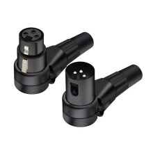 3 Pin Right Angle XLR Connector Male Female XLR 3Pin Socket Microphone Plug Audio Cable Amplificador de Audio