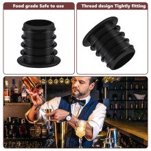 12 Pcs Liquor Pourer Adapters, Liquor Pour Spout for Large Neck Liquor Bottles, Liquor Bottle Pourers for Alcohol