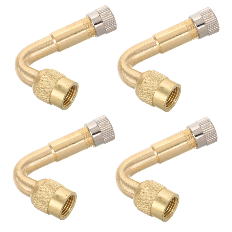 4Pcs Brass Tire Valve Stem Extender For Cars Trucks Motorcycles Rvs Quick Inflation 9174973129608