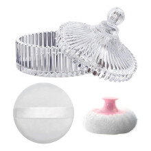 Lichaamspoederdons en Containerset, Poederdons voor Vrouwen, Baby'S en Losse Poedercontainers voor Natte, Droge Make-