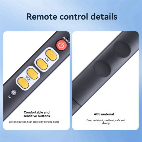 2PCS Universal 6-Button  Remote Control IR Copy Learning Function Remote Control for TV, STB, DVD, DVB, VCR B 2