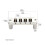 Tune-O-Matic Roller Saddle Guitar Bridge för LP SG 4-Strängad Gitarr Elgitarr 9