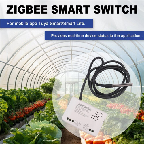 Tuya  Zigbee  with Temperature Sensor Passive Dry Contact Zigbee Relay Work with Home Assistant AC 85-250V 1