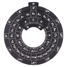 Circle of Fifths Wheel Guitar Chord Wheel Wooden Melody Tool Musical Chord Wheel for Musicians Guitar Accessories