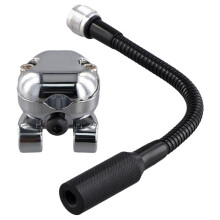 Drum Microphone Stand Pressing Ring Microphone Holder with Gooseneck Drum Accessories