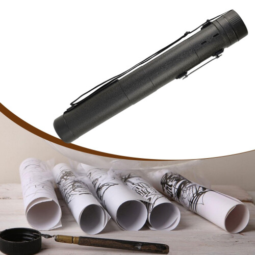 Adjustable Extendable Poster Tube with Secure End Caps for Art Prints, Drawings and Documents Storage 1