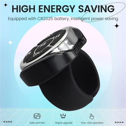 Wireless Bluetooths Remote Controller Car Motorcycle Bike Media Button MP3 Music Player for Android IOS Phone Tablet 2