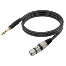 TRS 1/4 Inch to XLR 3Pin Cable Balanced XLR to Jack 6.35mm TRS Signal Interconnect Cord Microphone Audio Cable 1.8m