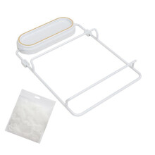 B-Kitchen Sink Filter Rack Foldable Sink Strainer Corner Filter Mesh Bag Shelf