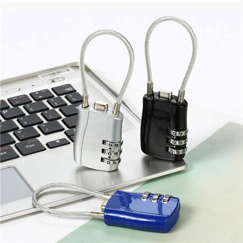 3 Digit Customs Code Lock Combination Locks Contrast Color Anti-Theft Padlock Portable Luggage Password Lock B 2
