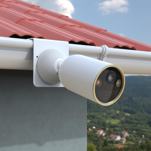 Gutter Mount for Tapo Camera No‑Drill Weatherproof Adjustable Aluminum Outdoor Security Holder 2