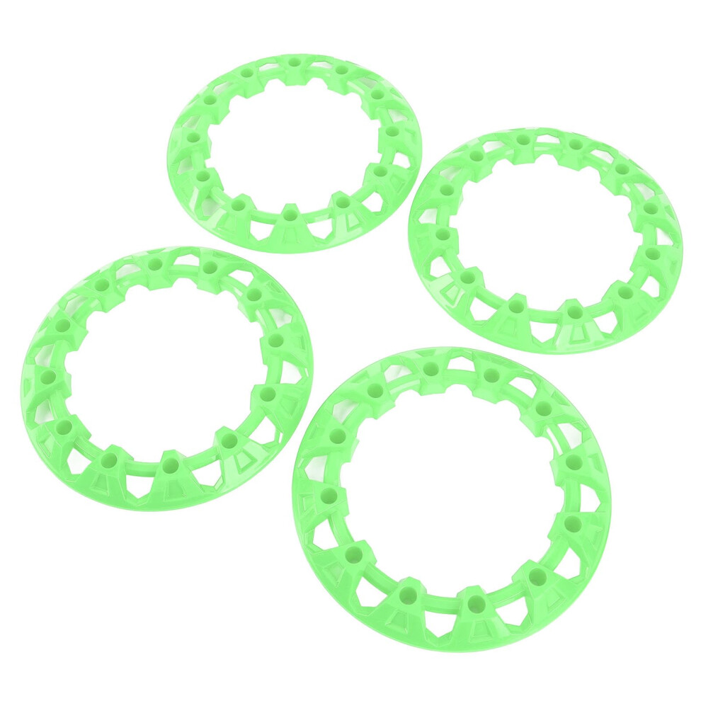 Atv Wheel Hub Decor Trim Cover, 4Pcs 8 Inch Scratch Plastic Hubcap Trim Cover Universal For Go Kart (Green) Green 9174973130734