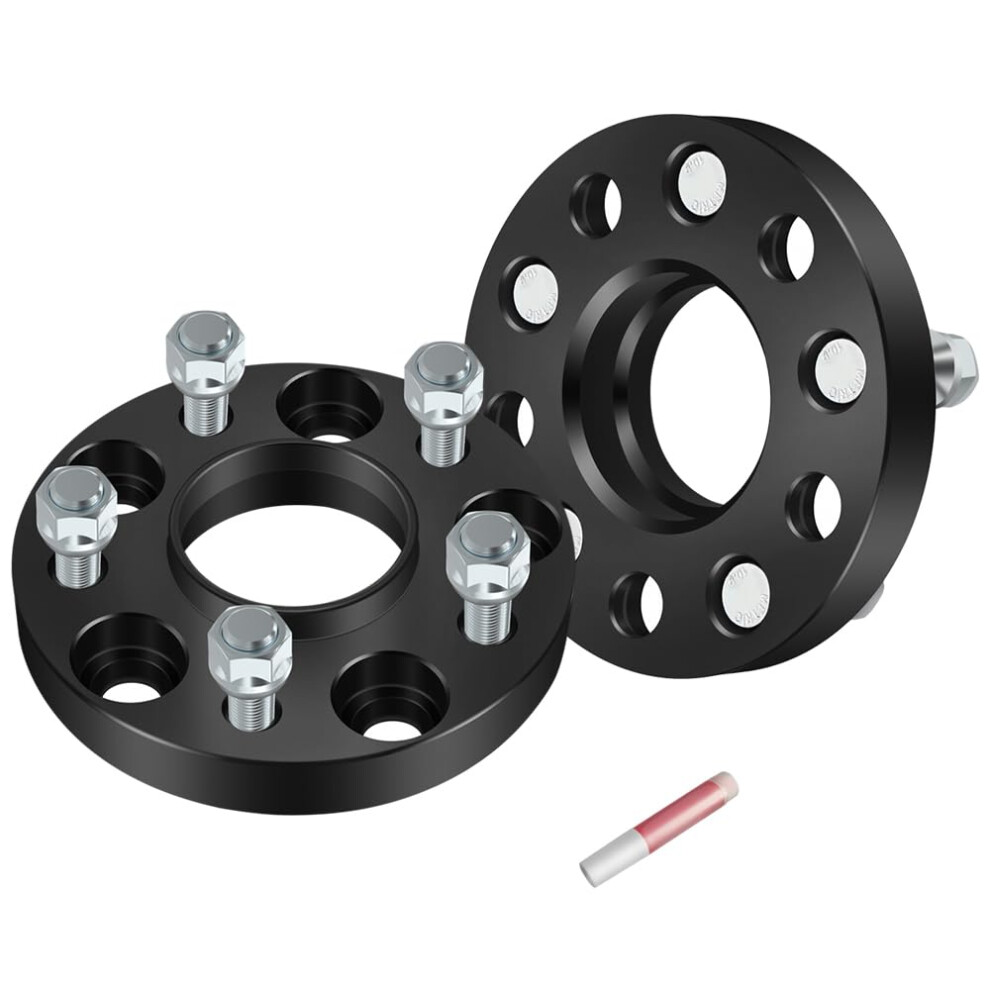 2Pcs 20Mm 5X4.5 Wheel Spacers Forged Aluminum 66.1Mm Bore 12X1.25 Studs For Nissan Models 9174973131045