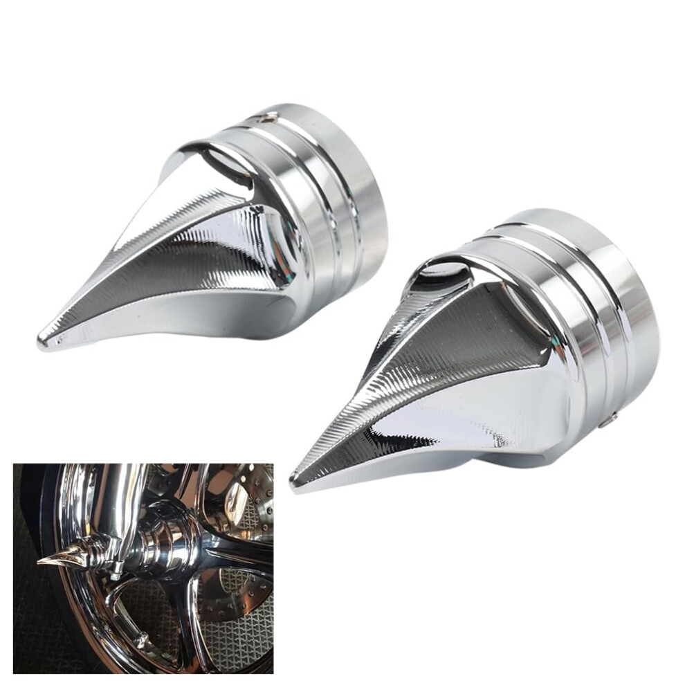 Front Axle Nut Cover Aluminum Chrome For Harley Dyna 20042007 And Touring 20002007 9174973131267