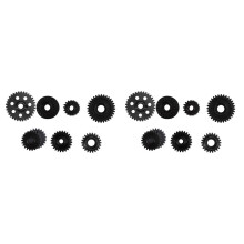 2X Metal Steel Gearbox Gears Set for YiKong YK4082 YK4102 YK4103 Absima Sherpa RC Crawler Car Upgrades Parts Accessories