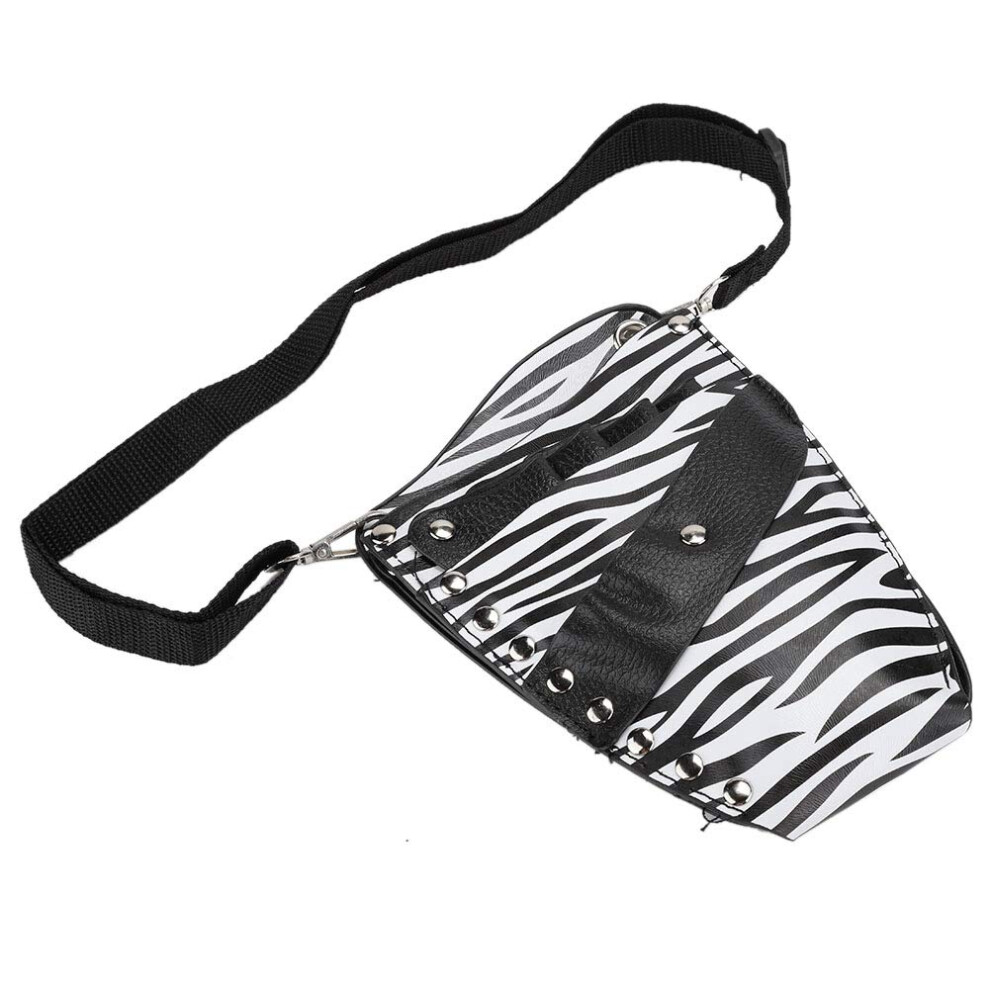 Large Capacity Hairdressing Tool Bag Pu Leather With Multiple Compartments And Carrying Strap Striped 9073542405047