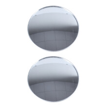 2X Silver Tone 3 Inch Round Convex Rear View Blind Spot Mirror for Car Auto
