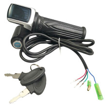 3X Bike Twist Throttle for Electric Bike Throttle 48V Gas Handle Throttle LCD Display Lock Key