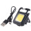 2X Camping Keychain Light Multi-Function Work Light Magnetic Work Light Red et  Flashing  Flashlight Outdoor 2