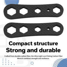 2PCS Universal Ultra Light Lure Fishing Carbon Fiber Wrench M5 8-10-11-12mm for 2204 Motor