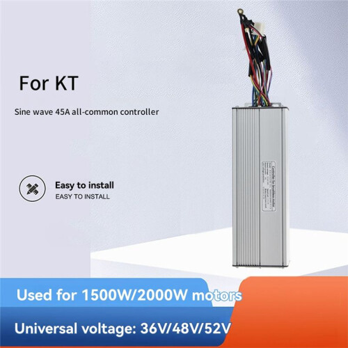 Electric Bike Controller 45A 48V/52V 18 Tube Ebike Square Wave Controller for Ebike Motor Conversion for KT LCD Display 1